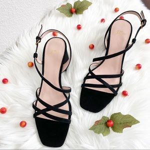J.Crew Odette Strappy Sandals - Black